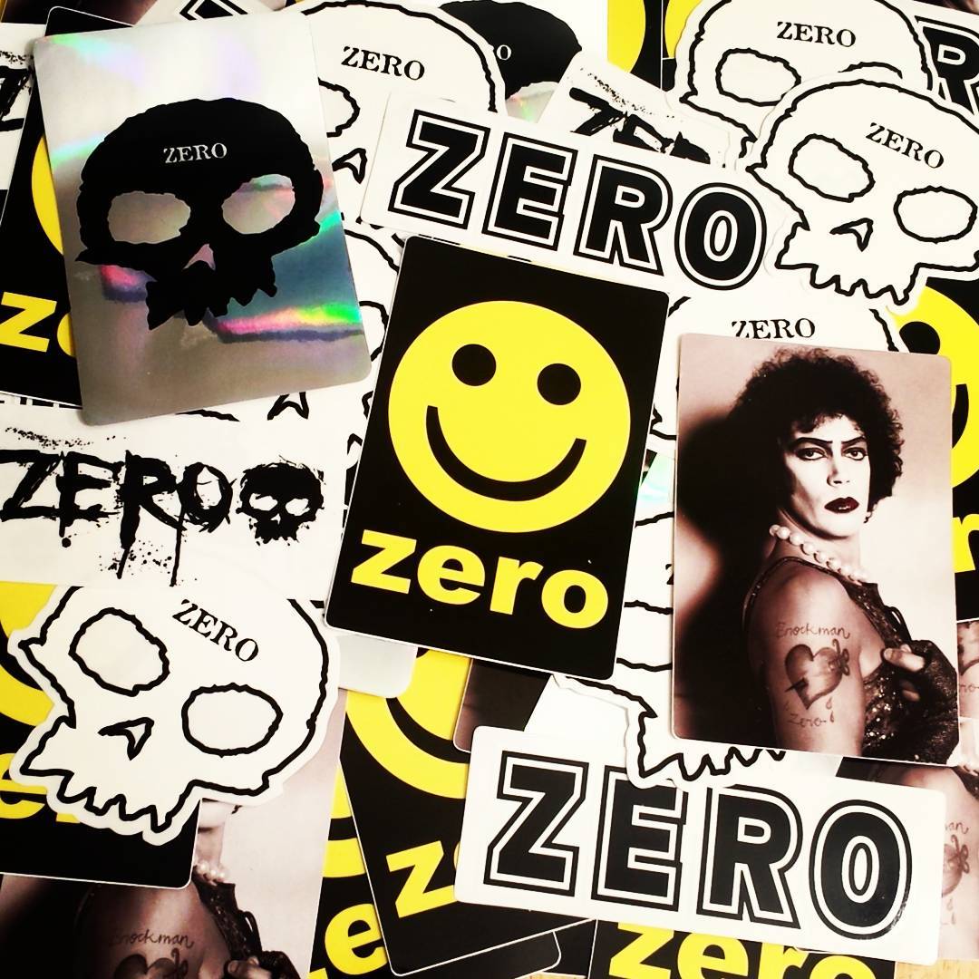Brand New Zero Skate Stickers just added