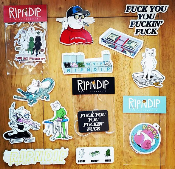 New Ripndip Stickers and Air Fresheners new in.
