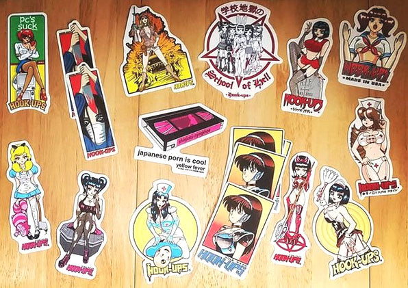A bunch of Hook Ups Stickers just added!