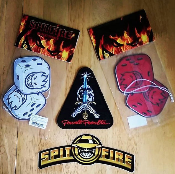 New Skate Stickers, Air Fresheners and Patches from Spitfire and Powell Peralta