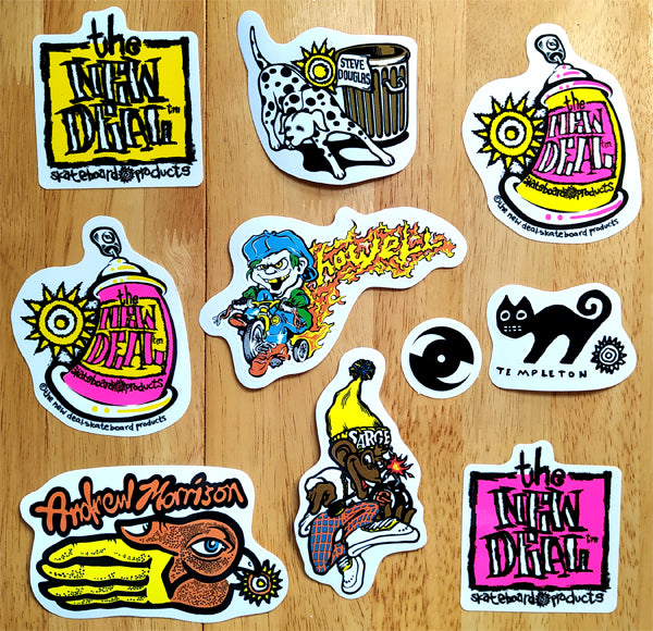 Daily Deal - Set of 10 New Deal Skateboard Stickers