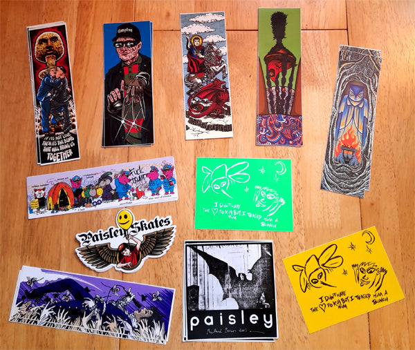 Strangelove and Paisley Skateboard Stickers just added!