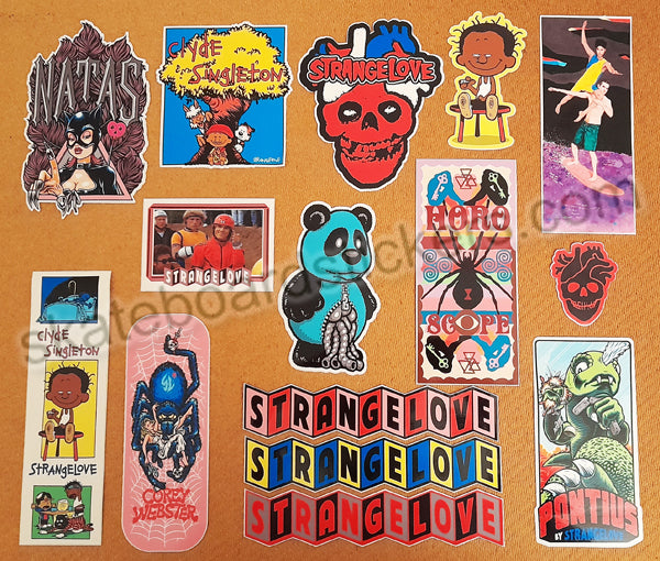Brand New Skate Stickers from StrangeLove Skateboards