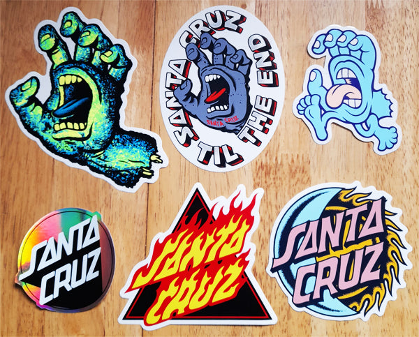 Brand New Stickers from Santa Cruz Skateboards