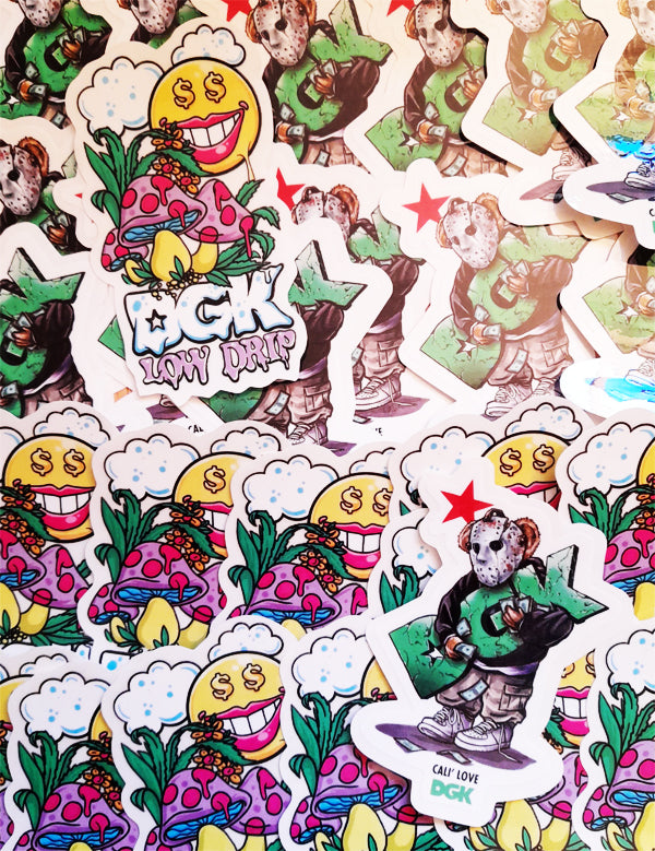 Brand New Skate Stickers from DGK / Dirty Ghetto Kids