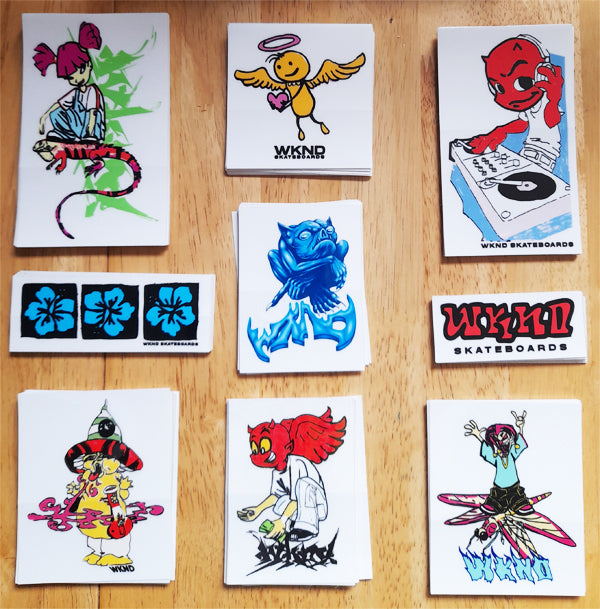 WKND Skateboards Stickers Just Added!