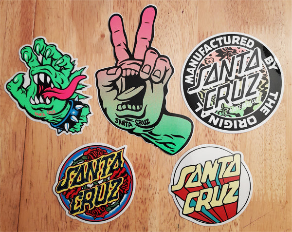 Brand New Stickers from Santa Cruz!!