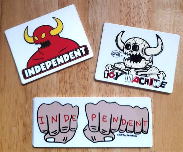 Back in from Independent Trucks and Toy Machine.