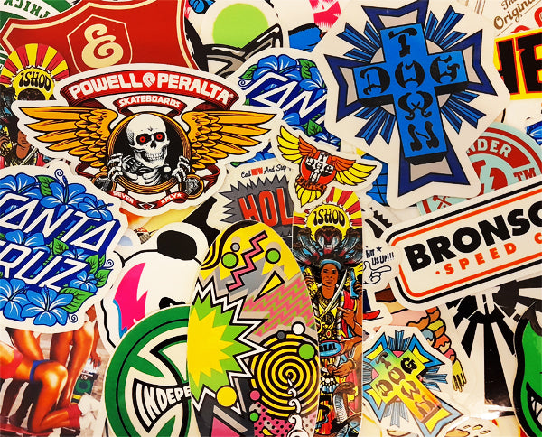 Tons of Skate Stickers just added!