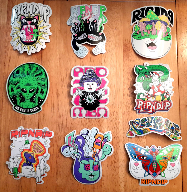 Rip N Dip - Tribe Series Skateboard Stickers New In!