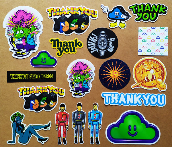 Thank You Skateboards Skate Stickers just added!