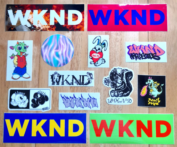 WKND Skateboards Stickers just added!