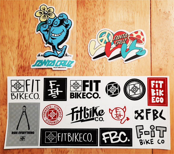Couple more Santa Cruz Stickers just added, plus FIT Bike Co. Sticker Sheet