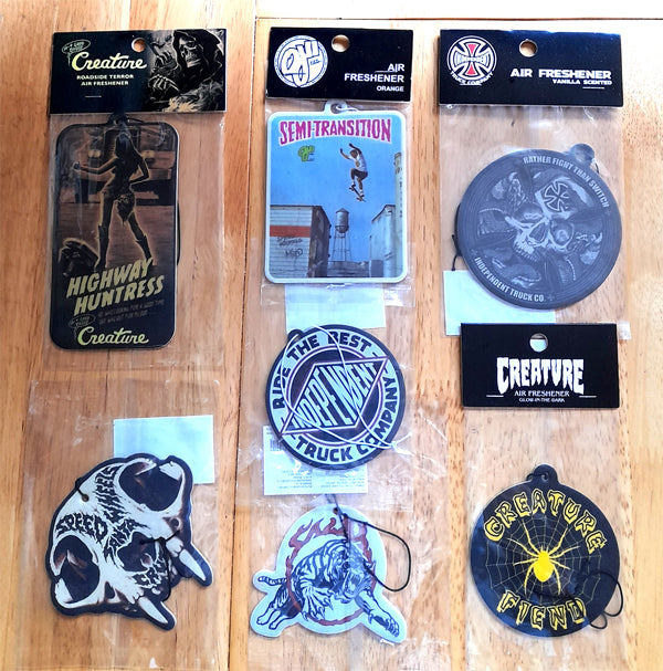 Air Fresheners new in from Santa Cruz, OJ Wheels, Creature and Independent