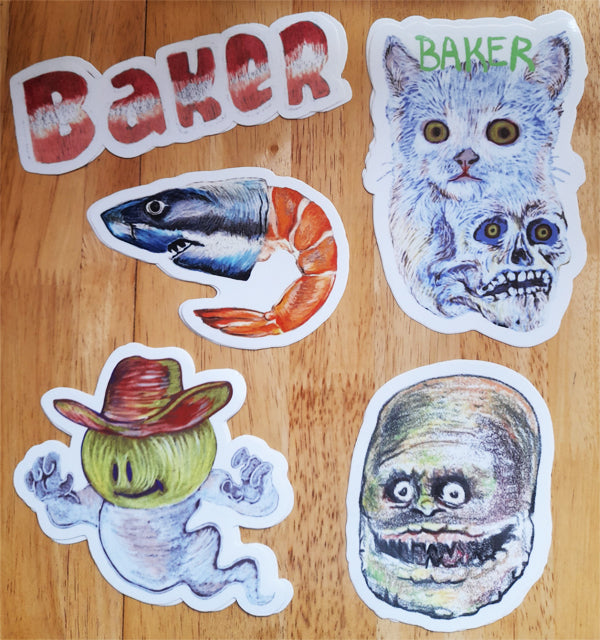 Classic Baker Skateboards Skate Stickers just added!
