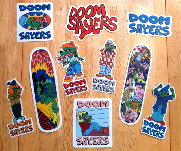 Doomsayers Club X Lil Kool Skateboard Stickers New In!!