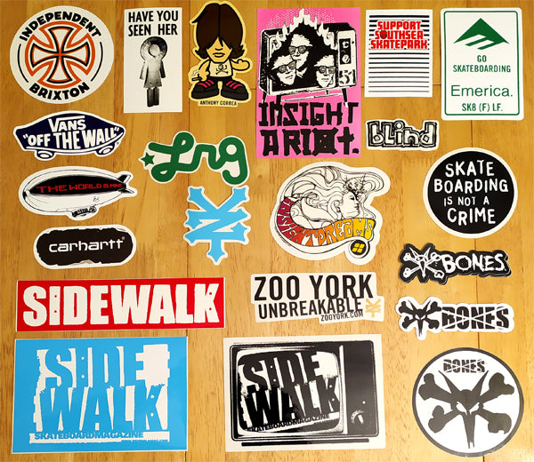 Stickers just added from Girl, Independent X Brixton, Vans, LRG, 'eS, Emerica, Zoo York...