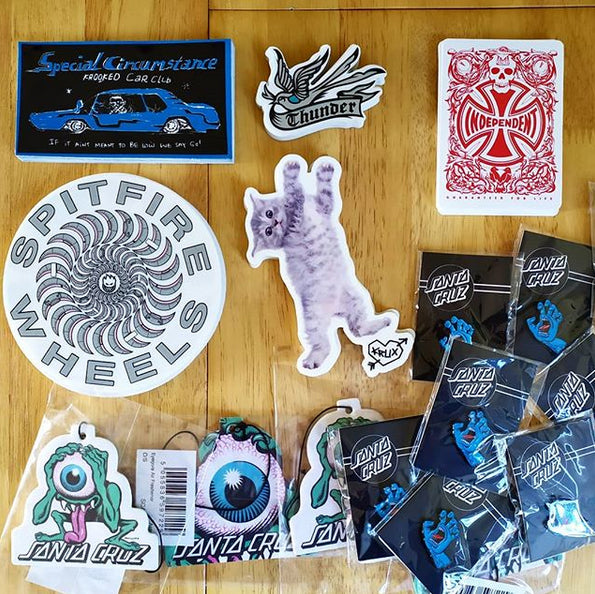 Brand New Stickers just added from Krooked, Thunder and Spitfire.