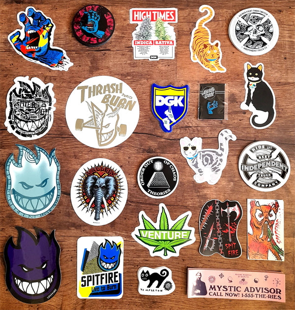 Loads of Skateboard Stickers just added from Santa Cruz, Spitfire, Independent and more