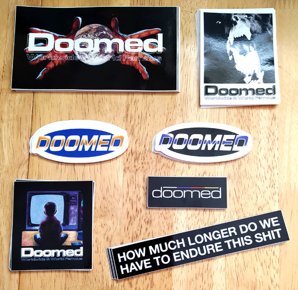 New BMX Stickers in from Doomed Brand