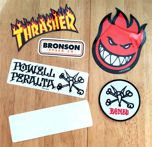 Skate Stickers back in from Thrasher, Bronson, Spitfire and Powell