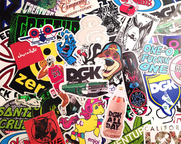 LOADS OF SKATE STICKERS JUST ADDED!!