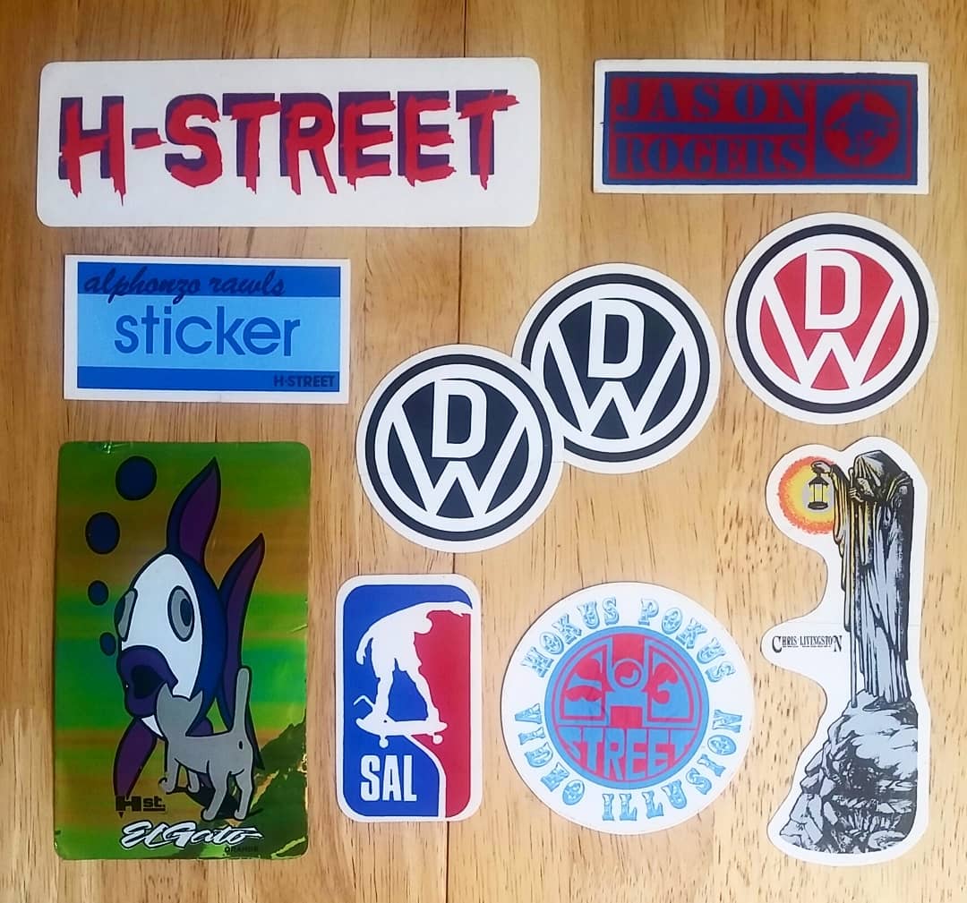 Rare H-Street Old School Skateboard Stickers New In