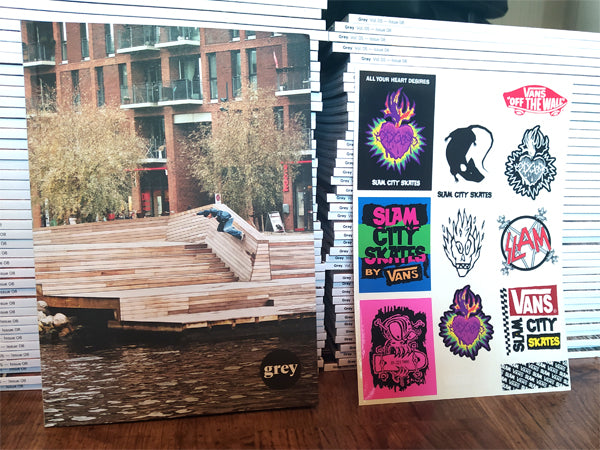 Grey Skate Mag Vol. 05 - Issue 8 - FREE!! & FREE STICKER SHEET!!