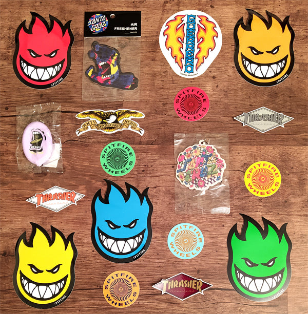 Thrasher, Santa Cruz, Powell, Anti Hero Stickers & Air Fresheners Back In