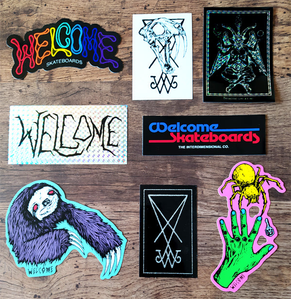 Brand New Stickers from Welcome Skateboards