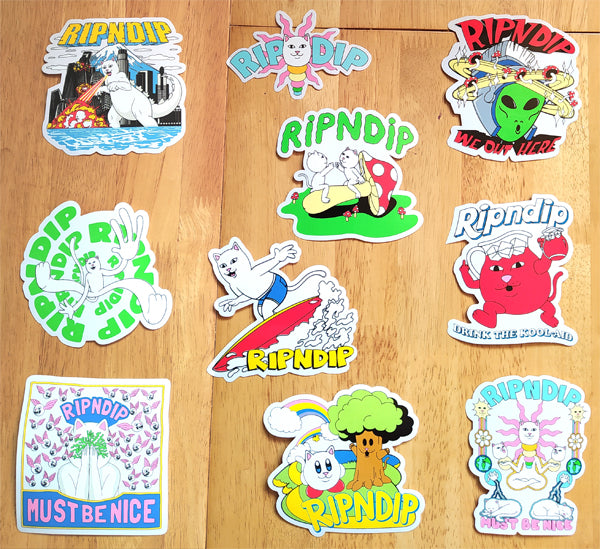 Brand New Rip N Dip Skateboard Stickers