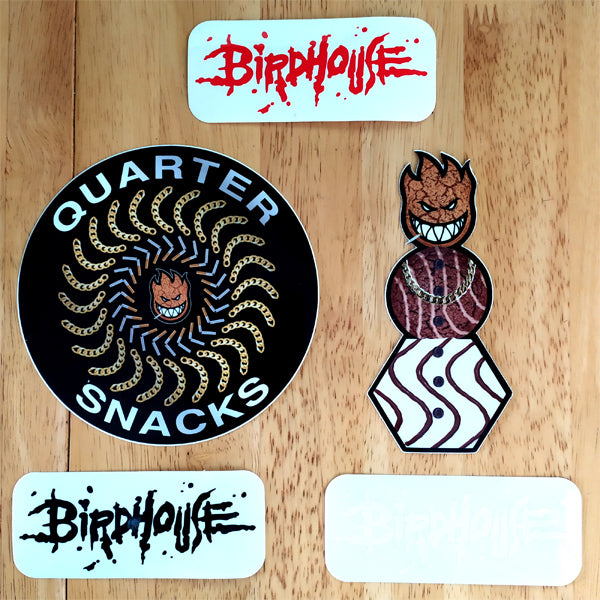 New Spitfire X Quarternacks Stickers plus Birdhouse Blood Logos