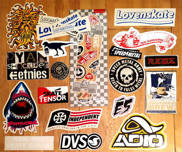 Stickers just added from: Santa Cruz, Independent, Vans, Etnies, 'eS, Speed Metal, Lovenskate and more