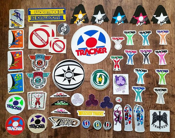 Trackcore Stickers Tracker Trucks old school stickers just added.