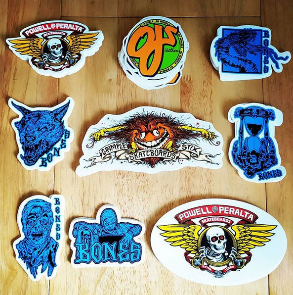 New Stickers and restock from Anti Hero, Powell, OJ Wheels and Bones Wheels