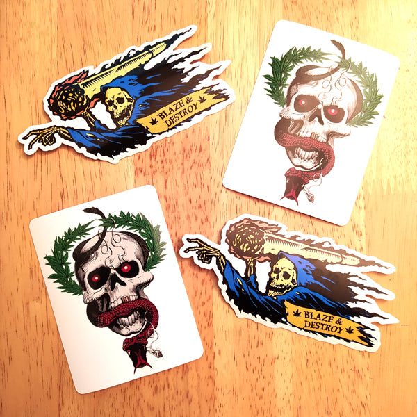 Brand New Stickers from Razortailed - Blaze & Destroy and McChill