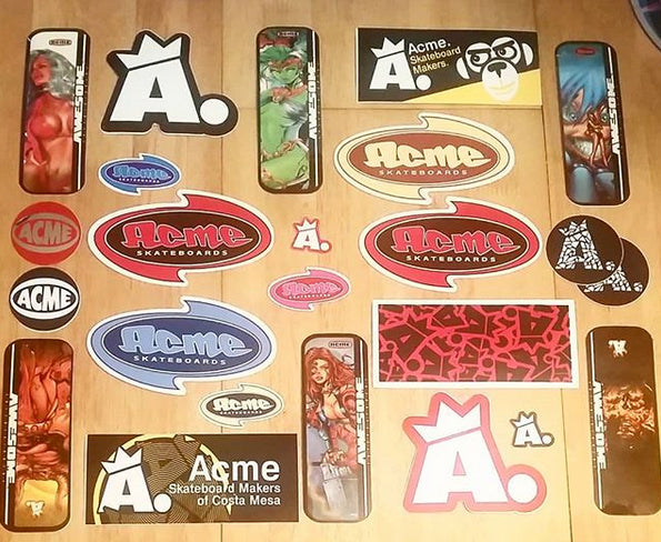Old School Acme Skateboard Stickers Just Added!
