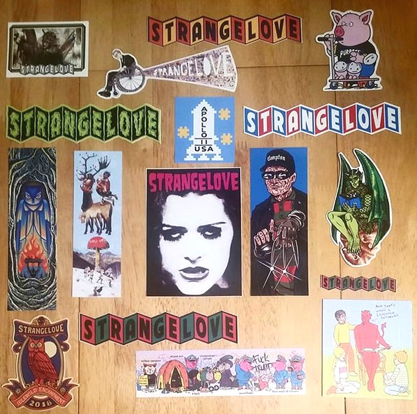 New StrangeLove Skate Stickers just added | SkateboardStickers.com