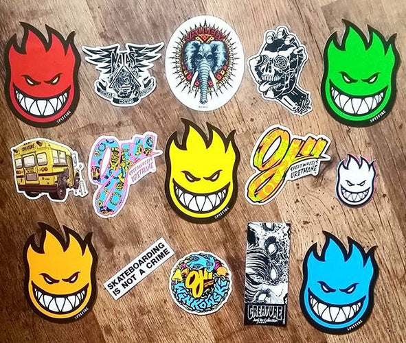 New Skate Stickers Just Added From Spitfire, Santa Cruz, Powell Peralta, Creature, OJ Wheels