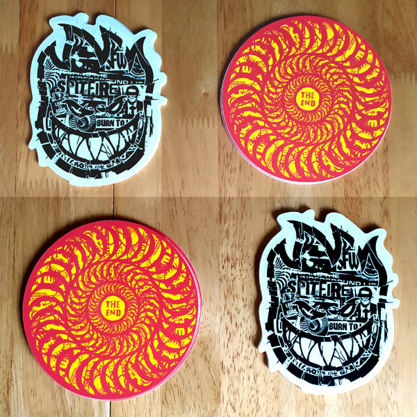 Brand New Spitfire Stickers in now - Ransom Swirl & Ransom Bighead