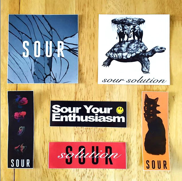 Brand New Sour Solution Stickers just added