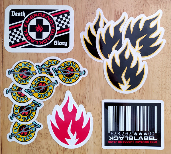 Black Label Skateboards Stickers Just Added
