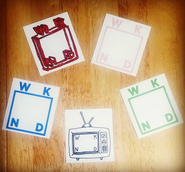 WKND Skateboards Skate Stickers New In