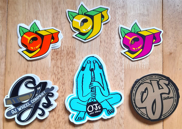 Brand New Skateboard Stickers from OJ Wheels!