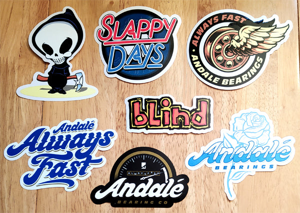 Brand New Stickers just added from Andale and Blind Skateboards