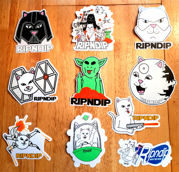 Rip N Dip - Far Far Away Series Skateboard Stickers New In!