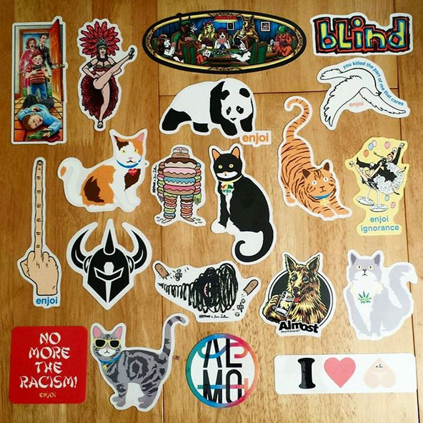 Loads of New Skate Stickers from Almost, Blind, Darkstar and Enjoi just added!