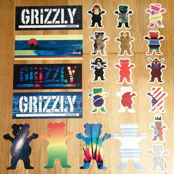 Brand New Grizzly Griptape Stickers Just Added!