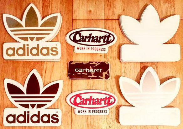 Fresh Adidas and Carhartt Skate Stickers just added.