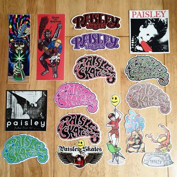 More new Stickers from Paisley Skates, Krampus X Trump, Rolling Hills - Sean Cliver Artwork
